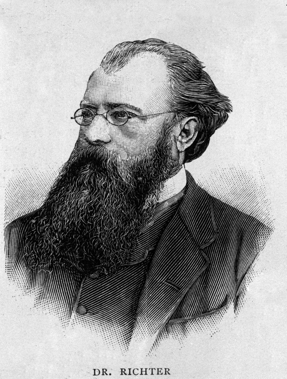 Portrait of German conductor Hans Richter (1843 - 1916). by Unknown artist