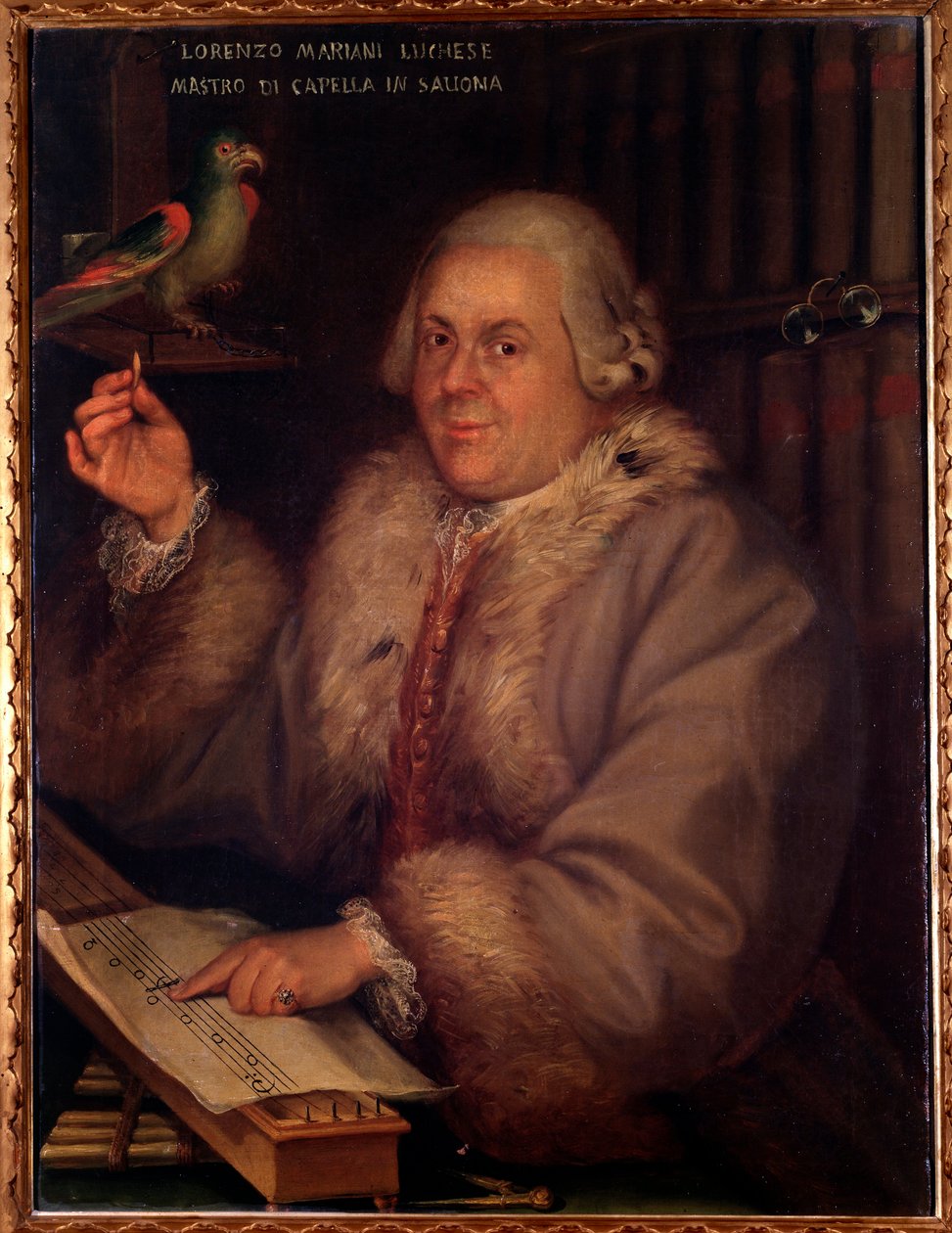Portrait of Giovanni Lorenzo Mariani, Italian composer by Unknown artist