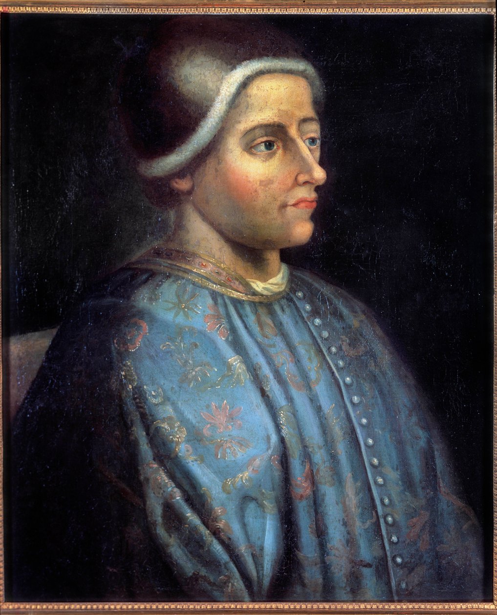 Portrait of Jacques Coeur, silver-toner of King Charles VII and French businessman. Anonymous painting by Unknown artist