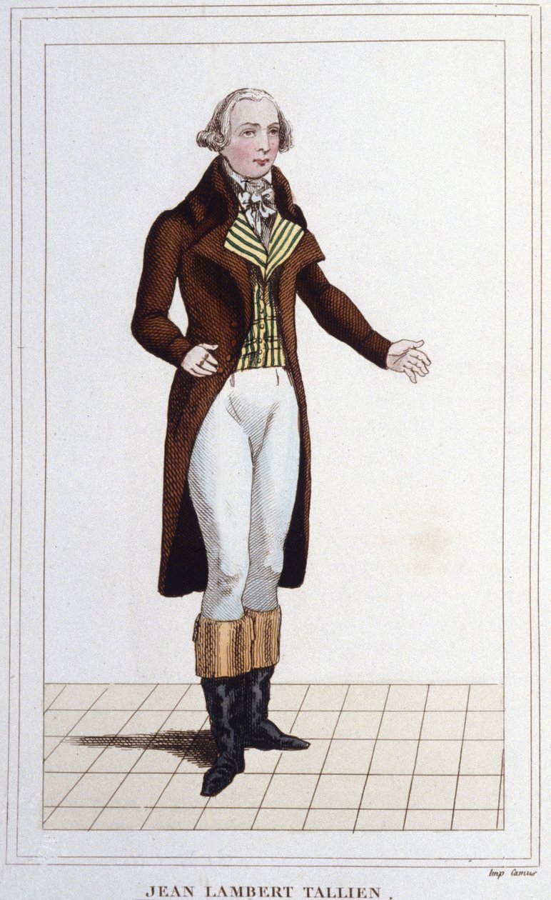 Portrait of Jean Lambert Tallian, French politician (1767 to 1820) Deputy to the Convention (engraving of 1830) by Unknown artist
