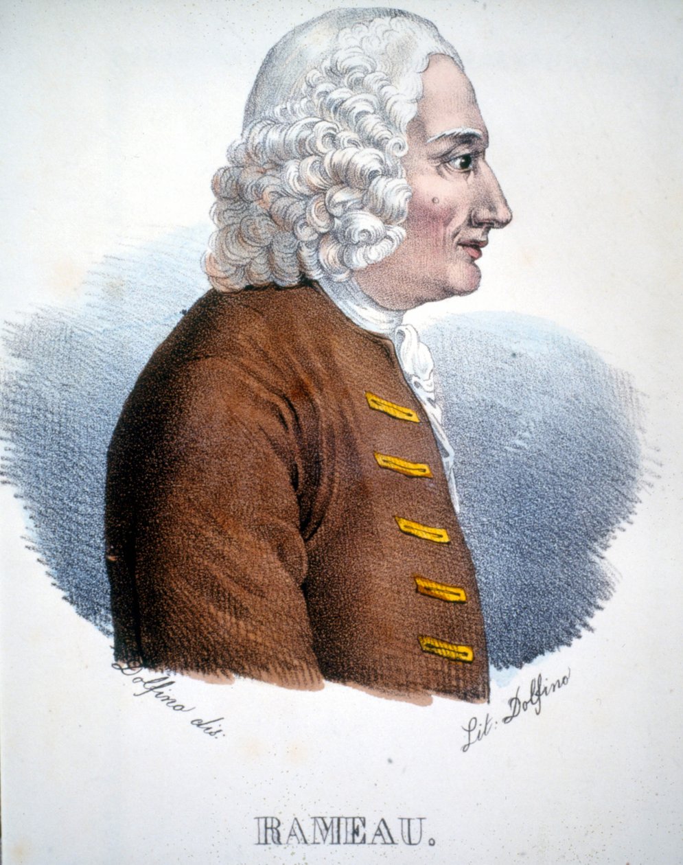 Portrait of Jean Philippe Rameau (1683 - 1764), French Composer by Unknown artist