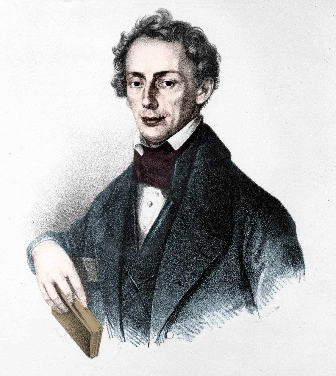 Portrait of Johann Christian Doppler, Austrian physicist. 19th century engraving. by Unknown artist