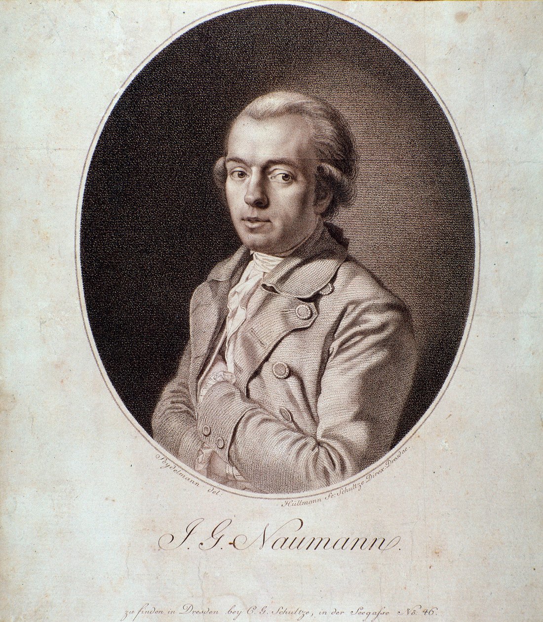 Portrait of Johann Gottlieb Naumann by Unknown artist
