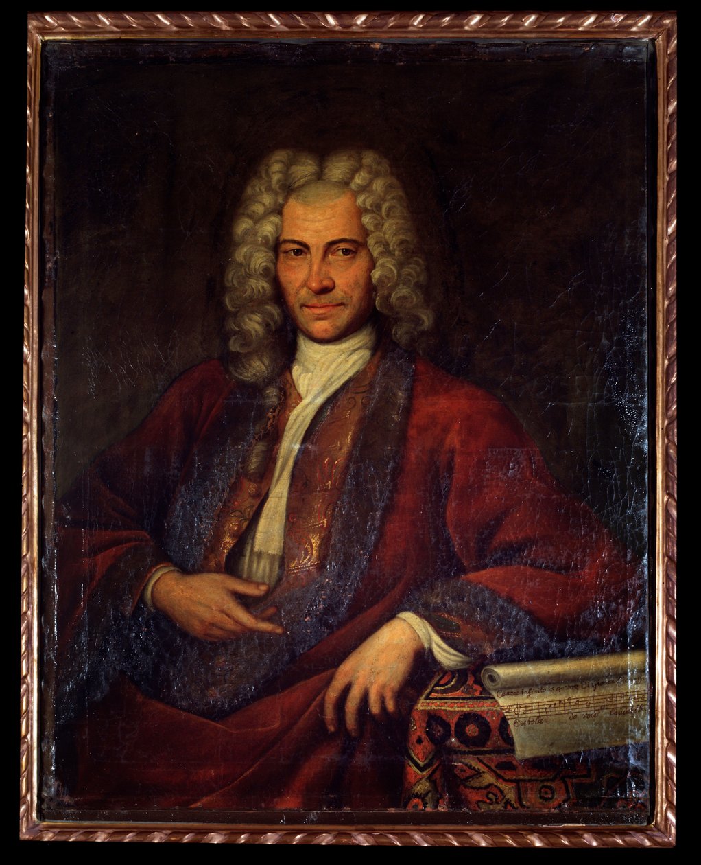 Portrait of Johann Joseph Fux, Austrian composer, music theorist and pedagogue by Unknown artist