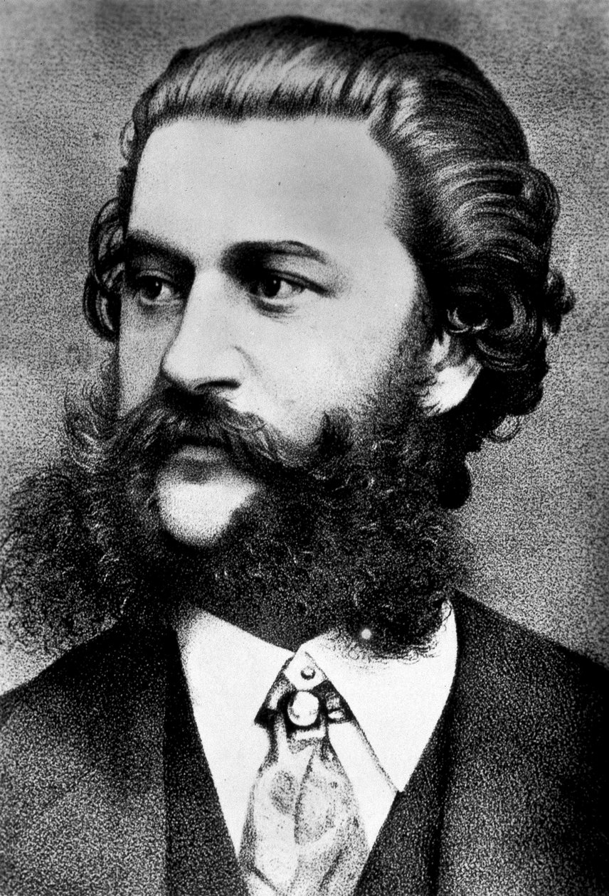 Portrait of Johann Strauss (1825-1899) by Unknown artist