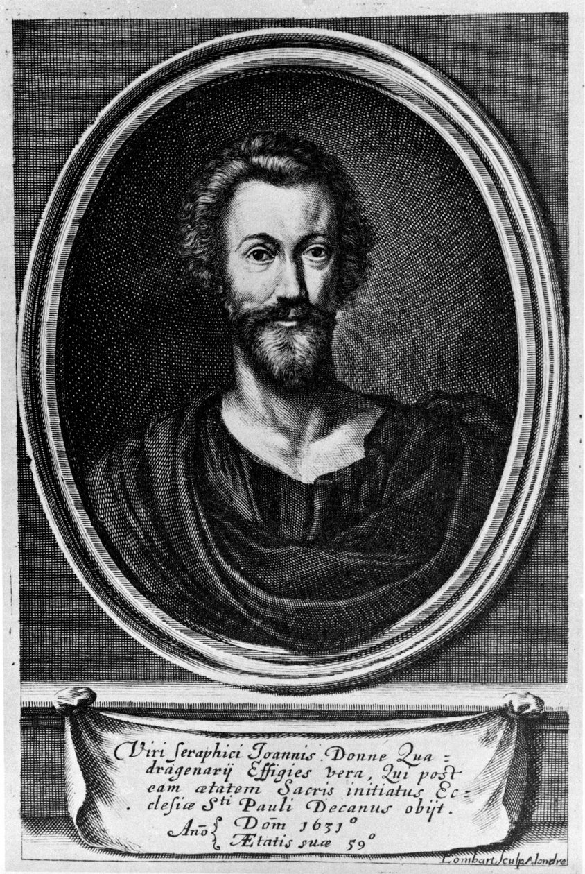 Portrait of John Donne, English poet by Unknown artist