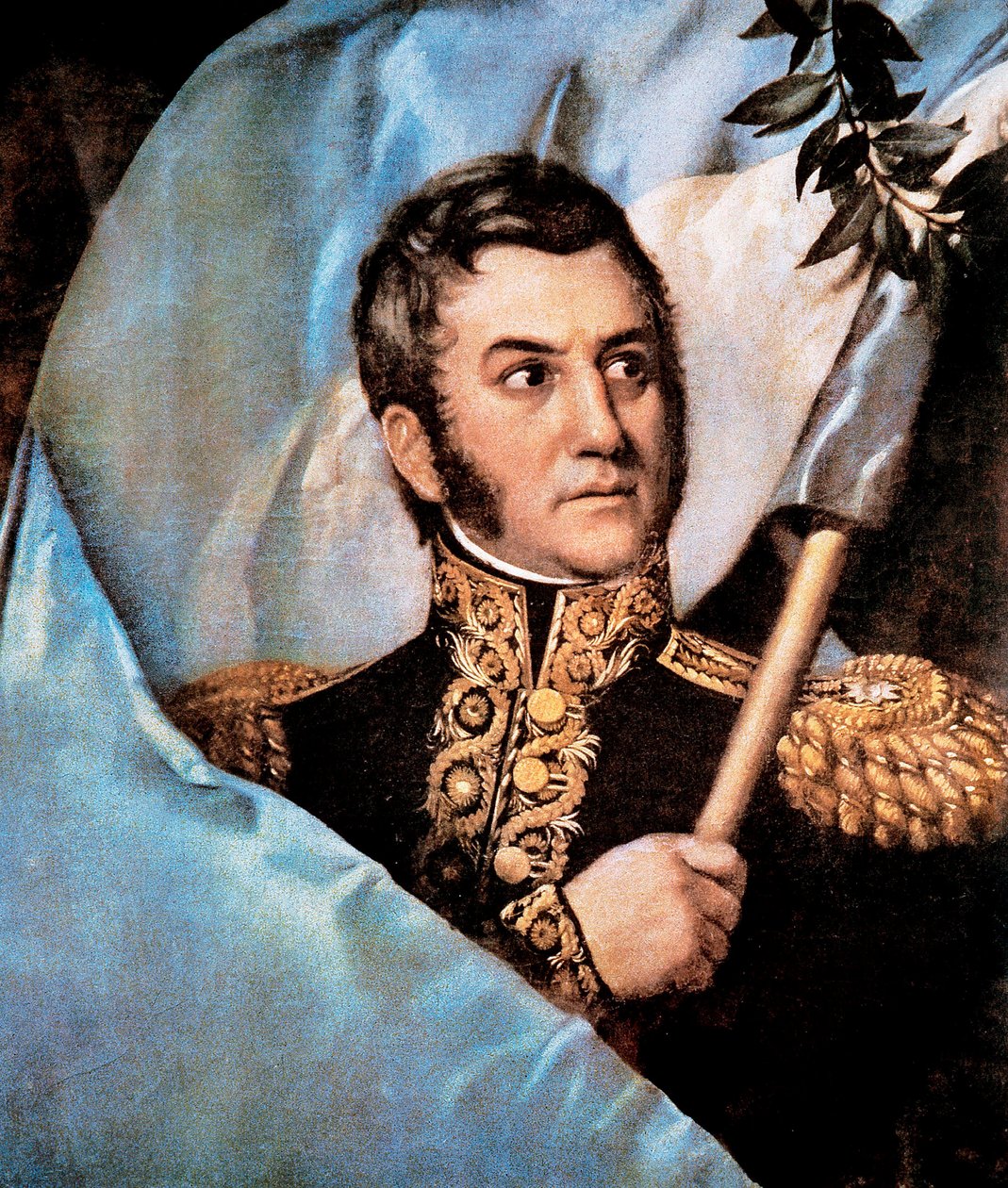 Portrait of Jose de San Martin (detail) by Unknown artist
