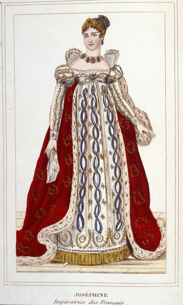 Portrait of Joséphine by Beauharnais Bonaparte (1763-1814), Empress of the French. Engraving of 1830 by Unknown artist