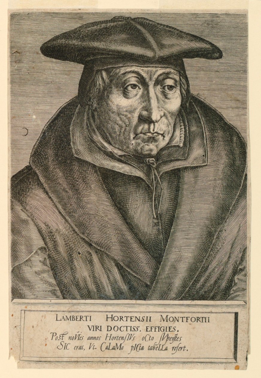 Portrait of Lambert Hortense Montfort by Unknown artist