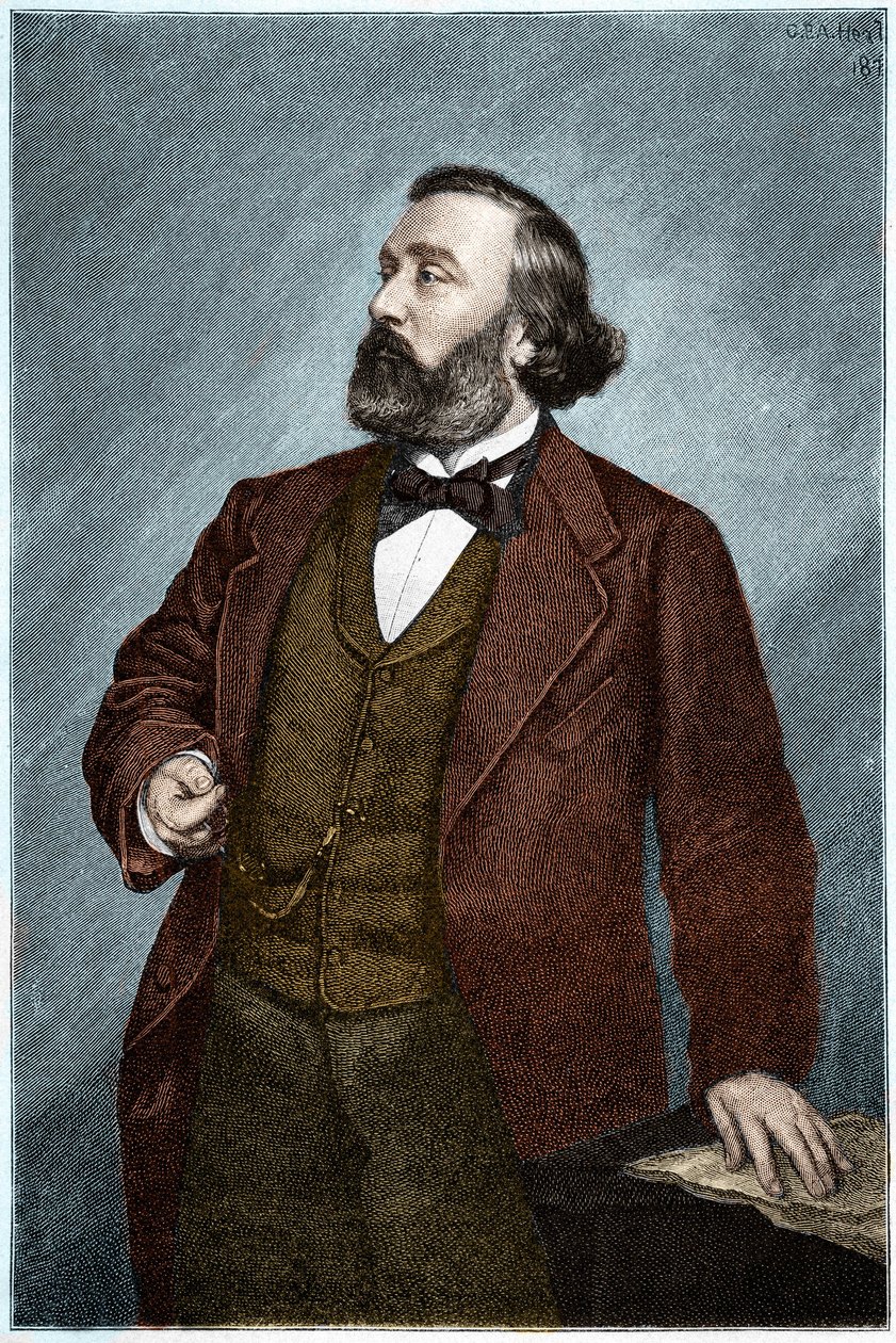 Portrait of Leon Gambetta, French Politician by Unknown artist