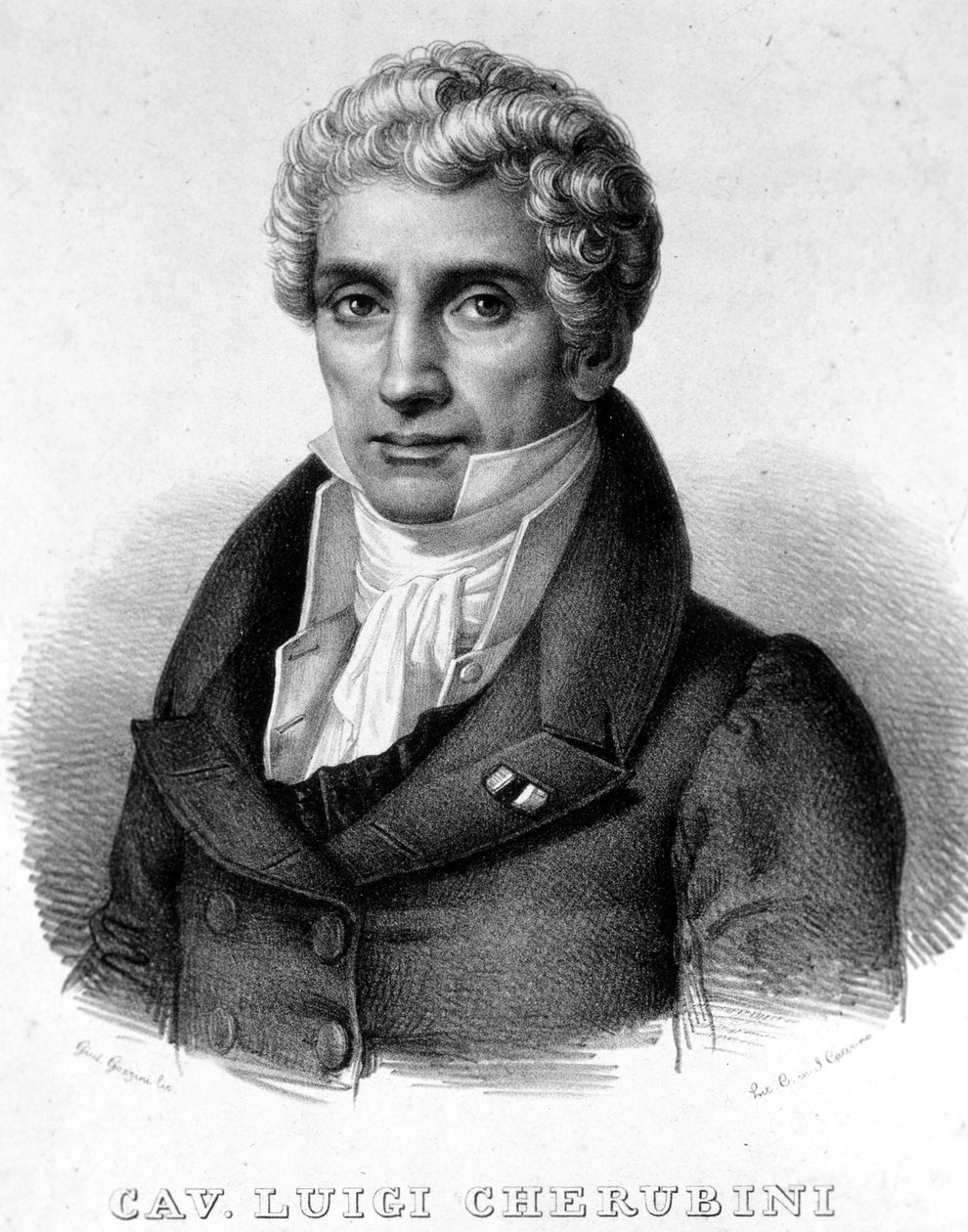 Portrait of Luigi Cherubini (1760-1842), Italian Composer by Unknown artist