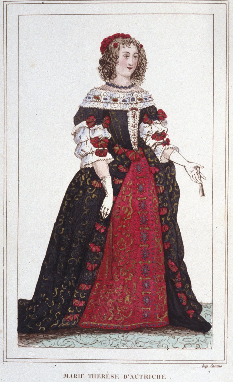 Portrait of Marie Therese of Austria (1638 - 1683), Queen of France by Unknown artist