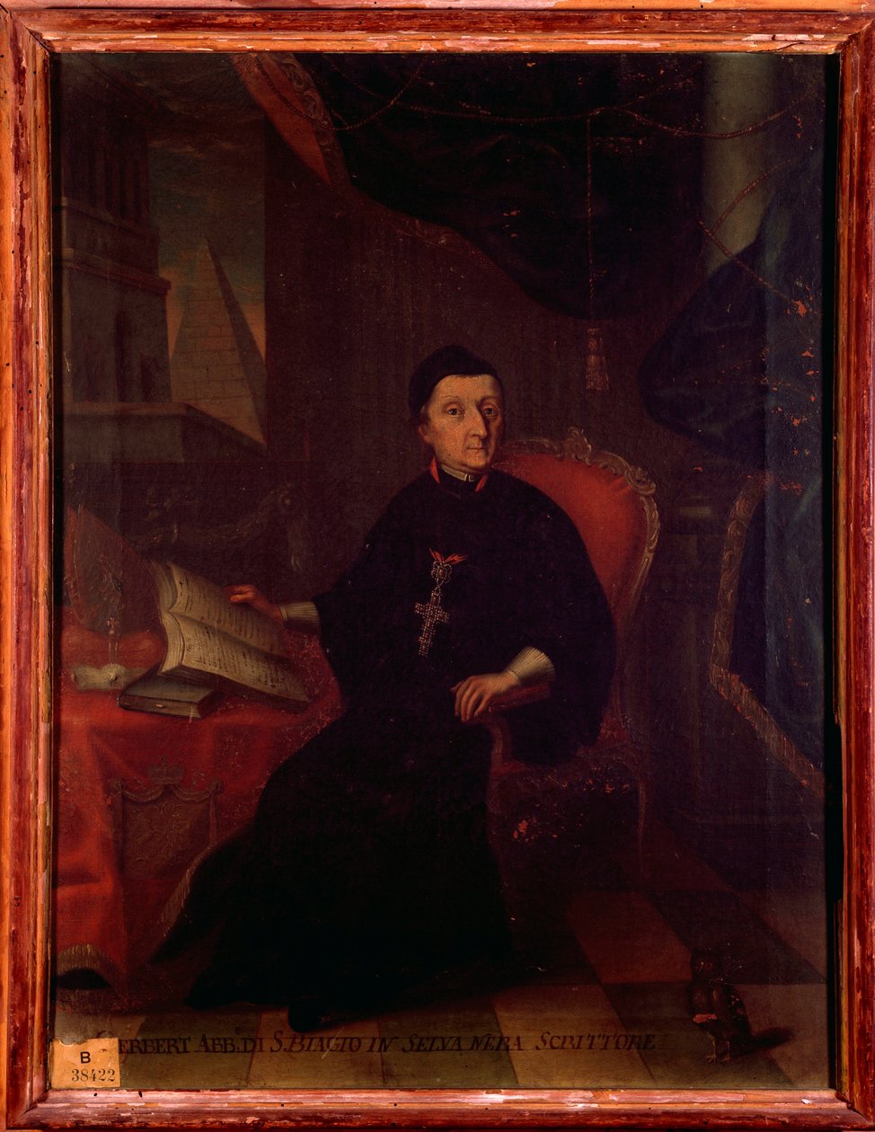 Portrait of Martin Gerbert von Hornau (1720-1793) German theologian, historian and writer on music. Anonymous painting. 18th century. Bologna, Civico Museo Bibliografico Musicale by Unknown artist