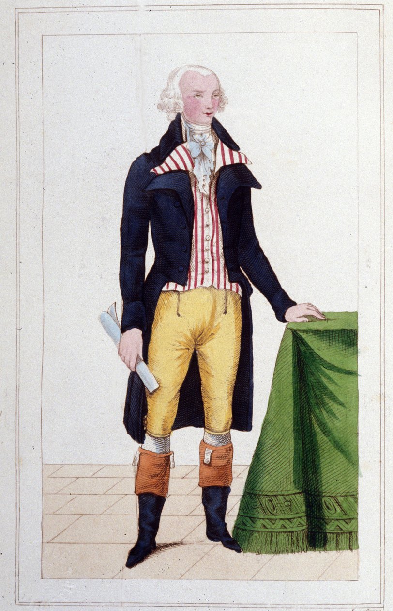 Portrait of Maximilian Robespierre (1758 - 1794) by Unknown artist