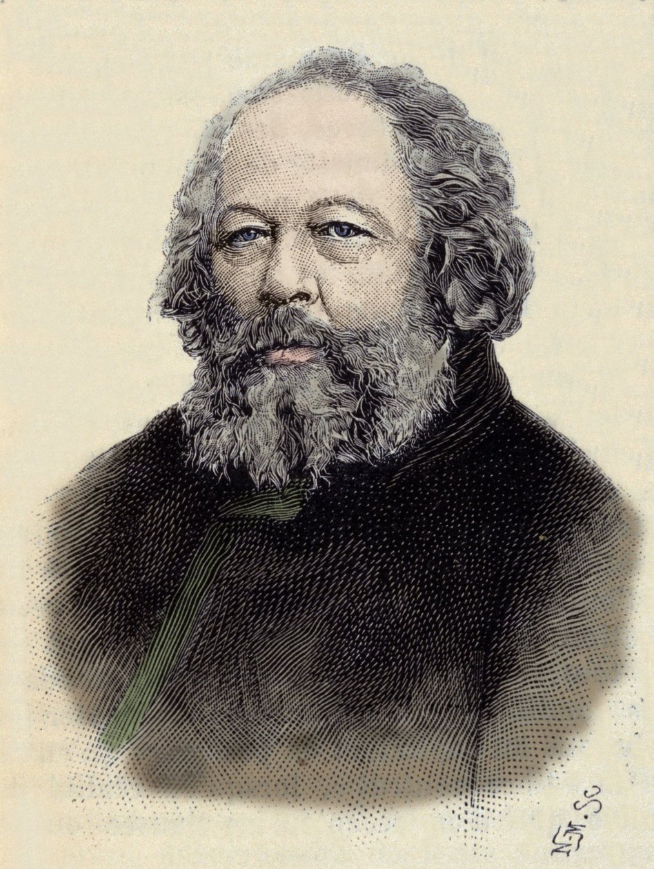 Portrait of Mikhail Aleksandrovich Bakunin, Russian Anarchist by Unknown artist