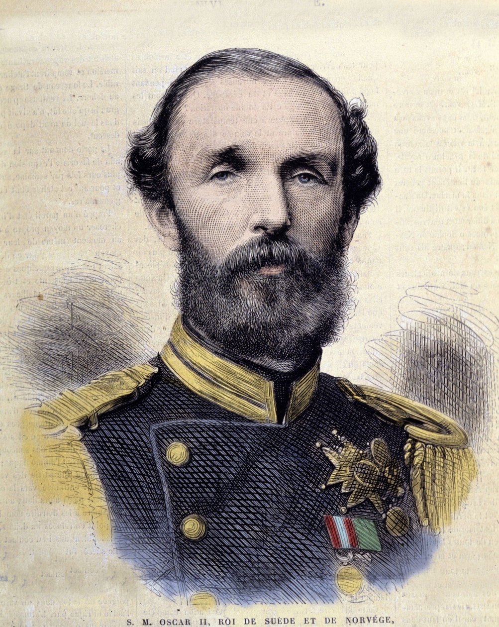Portrait of Oscar II (1829-1907), King of Sweden and Norway. by Unknown artist