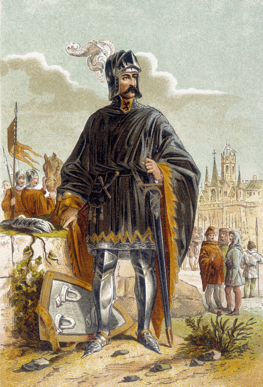 Portrait of Philip van Artevelde, Flemish politician and leader of the revolt of the weavers of Ghent against Count Louis II of Flanders by Unknown artist