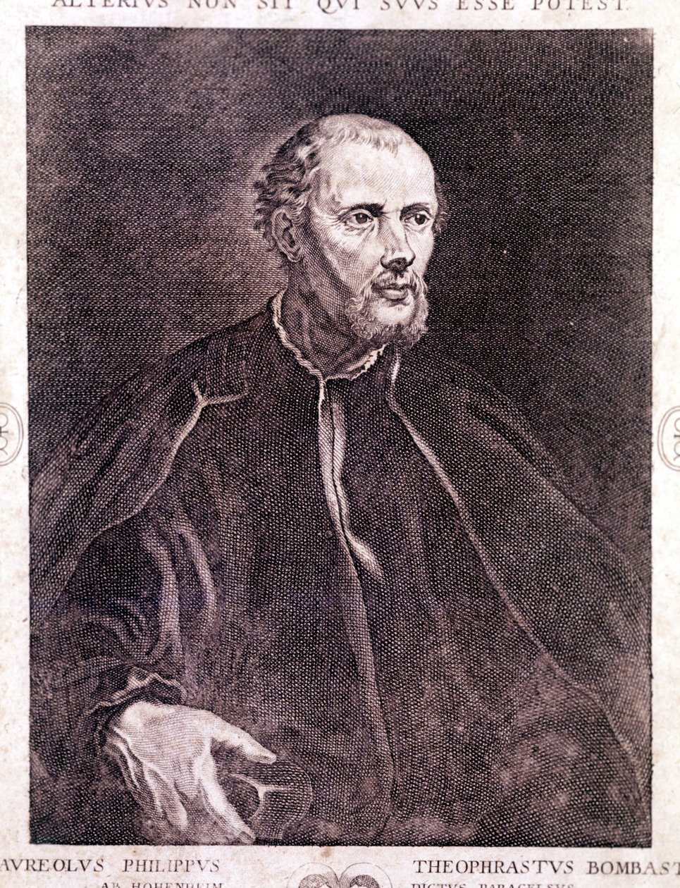 Portrait of Philipp Aureolus Theophrast Bombast von Hohenheim Paracelsus by Unknown artist