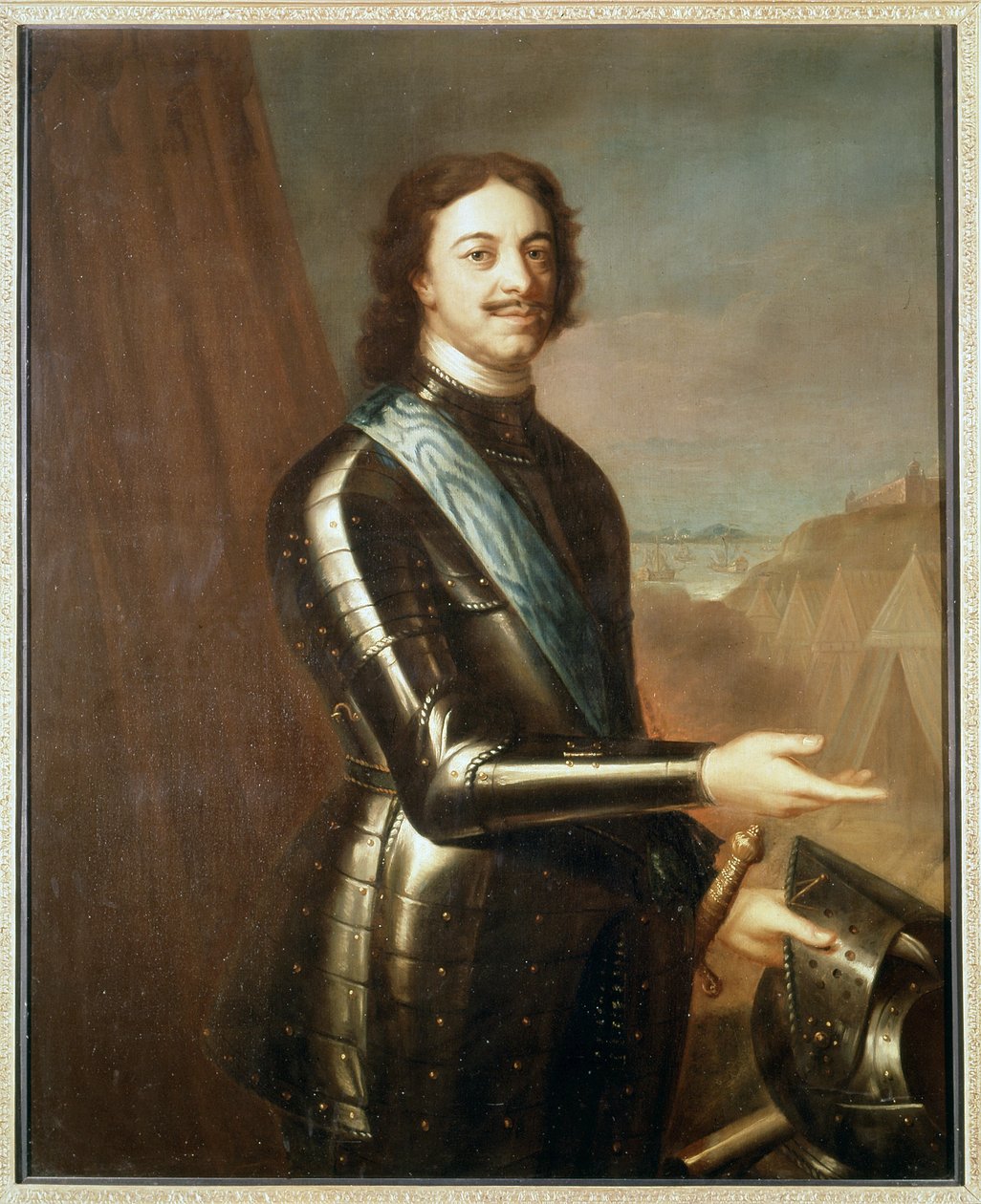 Portrait of Pierre Le Grand in Armor by Unknown artist