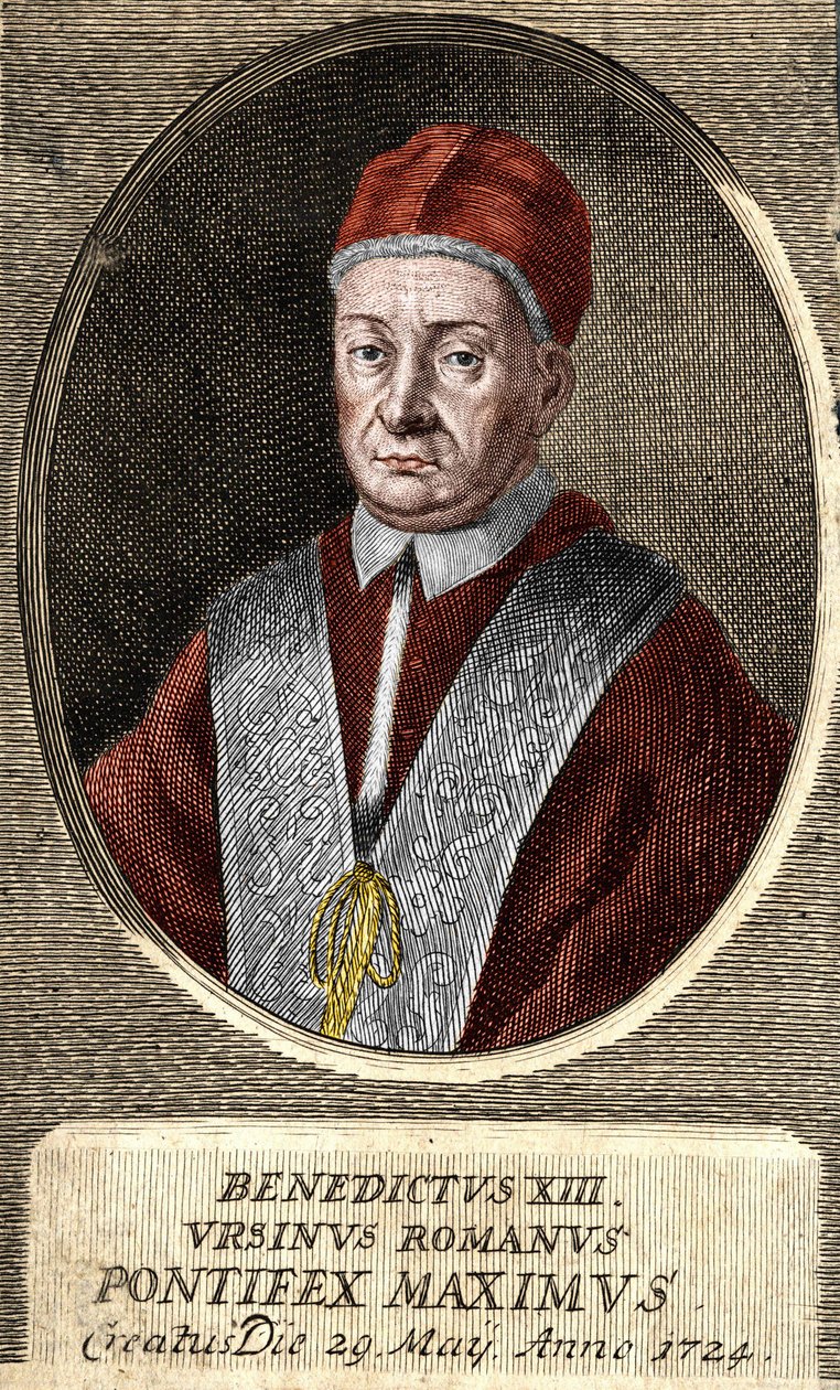 Portrait of Pope Benedict XIII (Vincenzo Maria Orsini) (1649 - 1730), 243rd Pope by Unknown artist