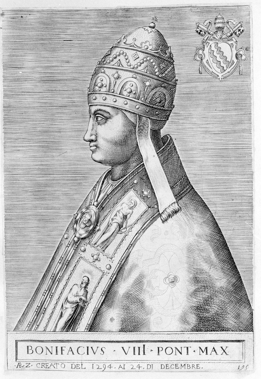 Portrait of Pope Boniface VIII (Benedetto Caetani known as Boniface VIII) by Unknown artist