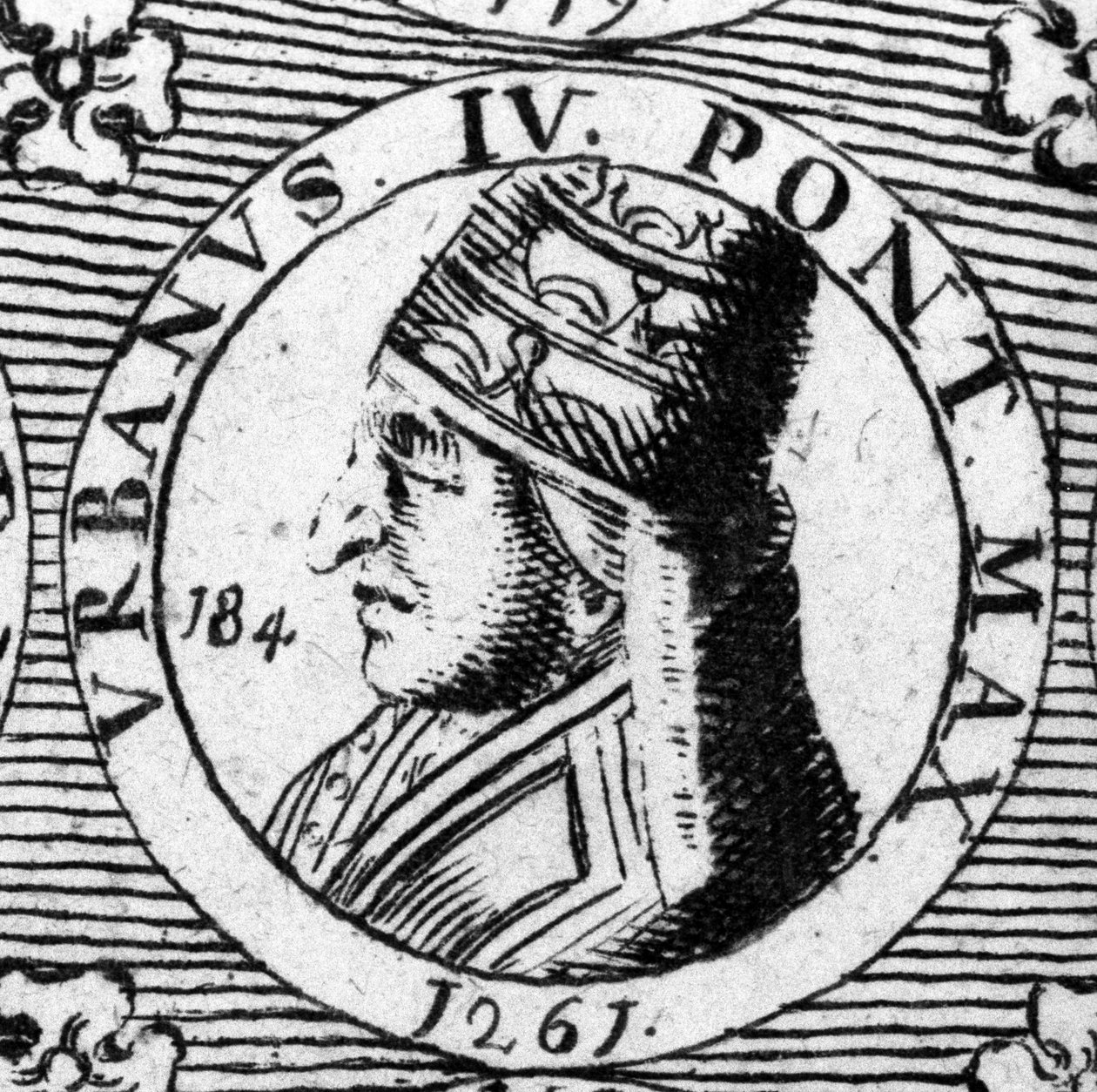 Portrait of Pope Urban IV (18th century engraving) by Unknown artist