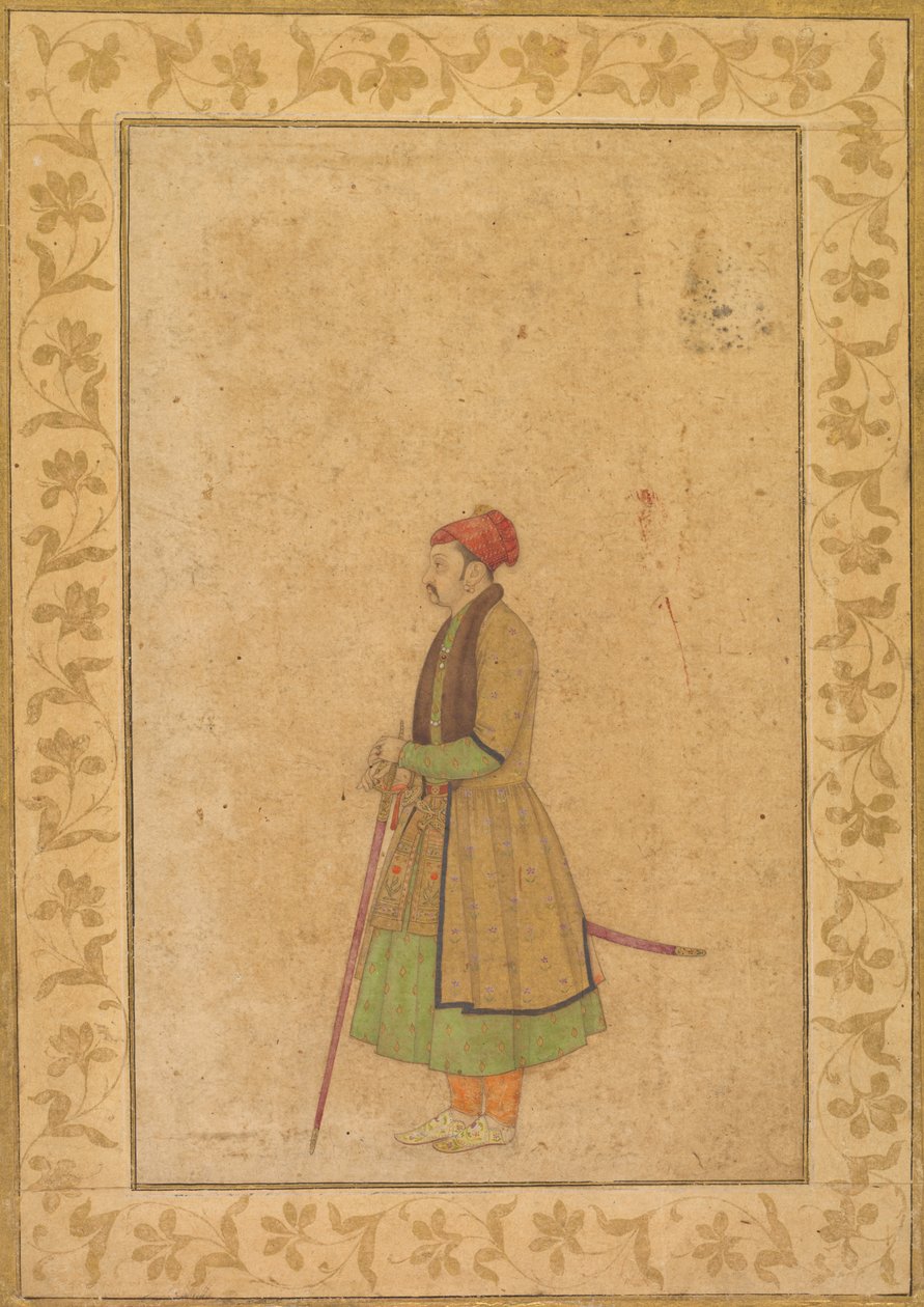 Portrait of Raja Ram Singh of Amber with a Deccan Sword (recto) by Unknown artist