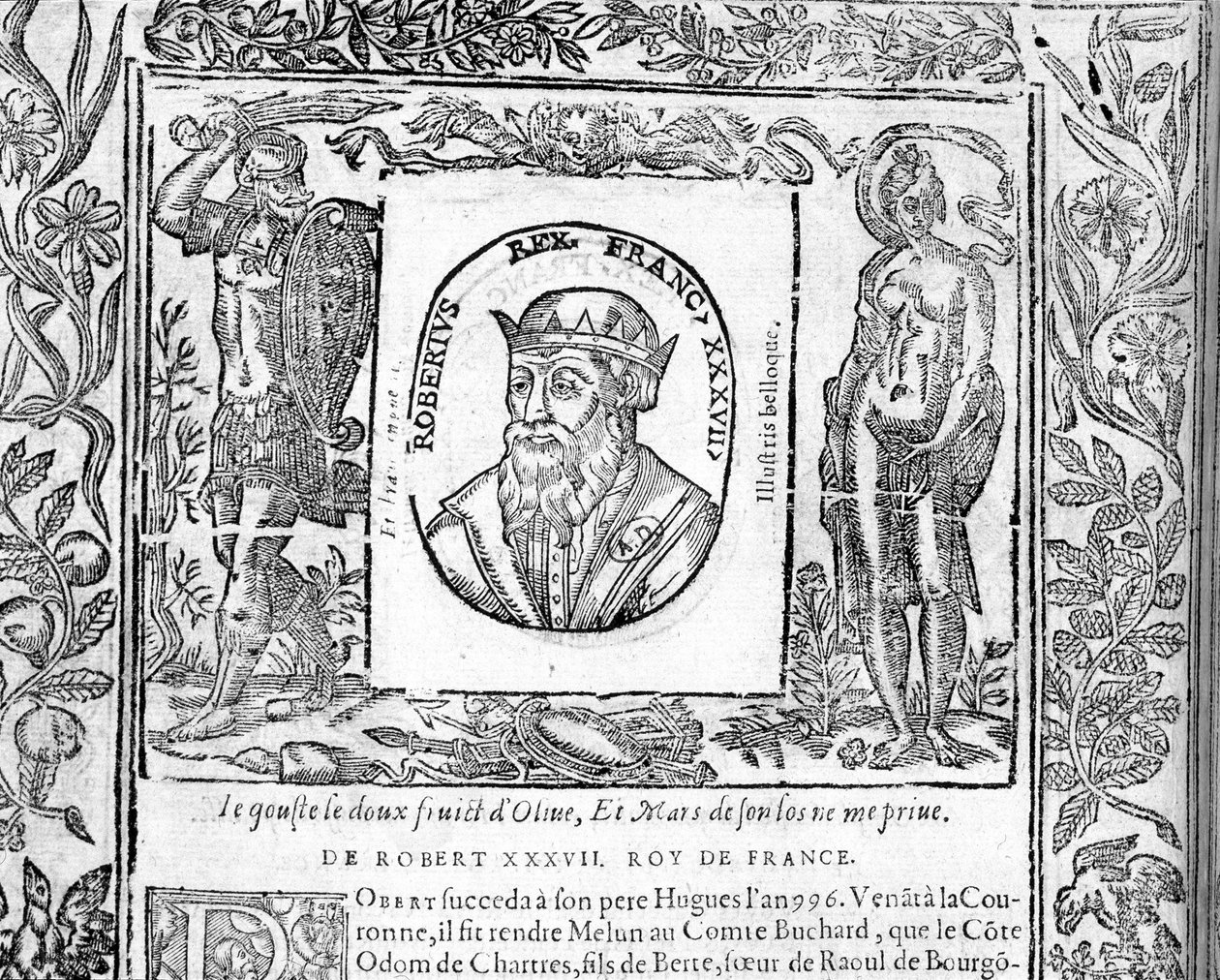 Portrait of Robert Le Pieux, King of France from 996 to 1031 by Unknown artist