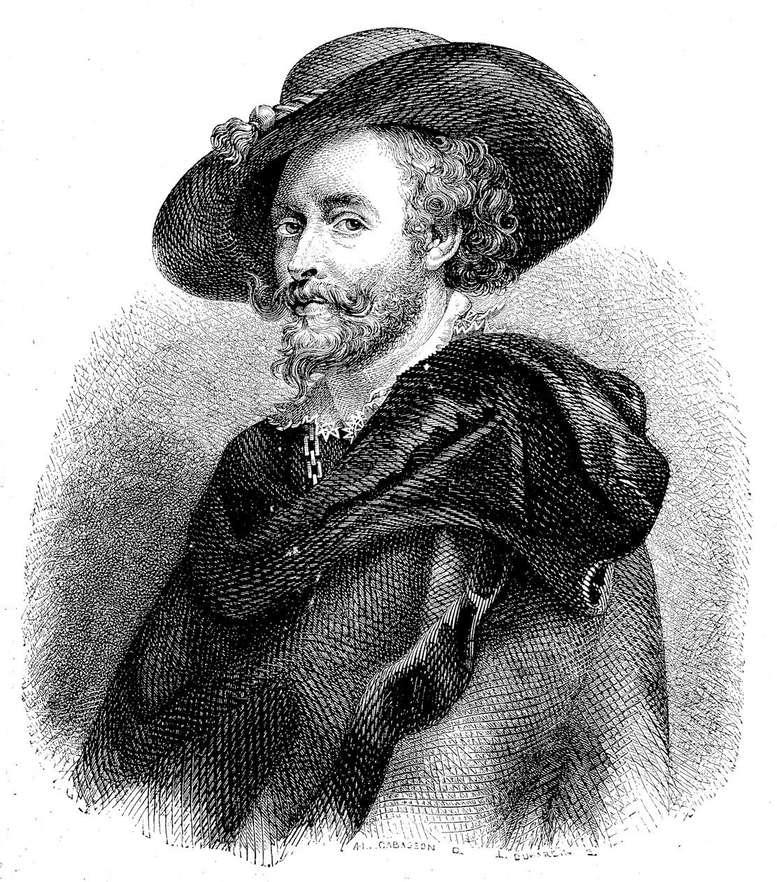Portrait of Sir Peter Paul Rubens (1577-1640) by Unknown artist