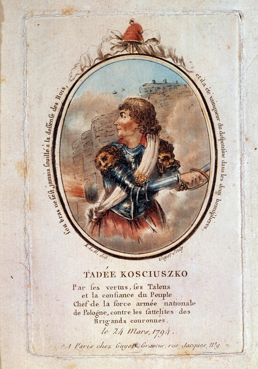 Portrait of Thaddeus Kosciuszko, Polish patriot by Unknown artist