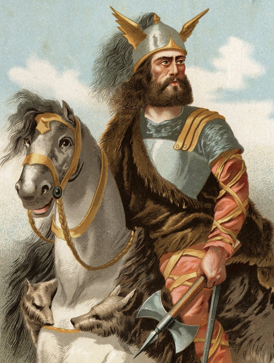 Portrait of Viriathe, Lusitanian Chief (139 BC) after hombres y Mujeres celebres. Barcelona 1877 by Unknown artist