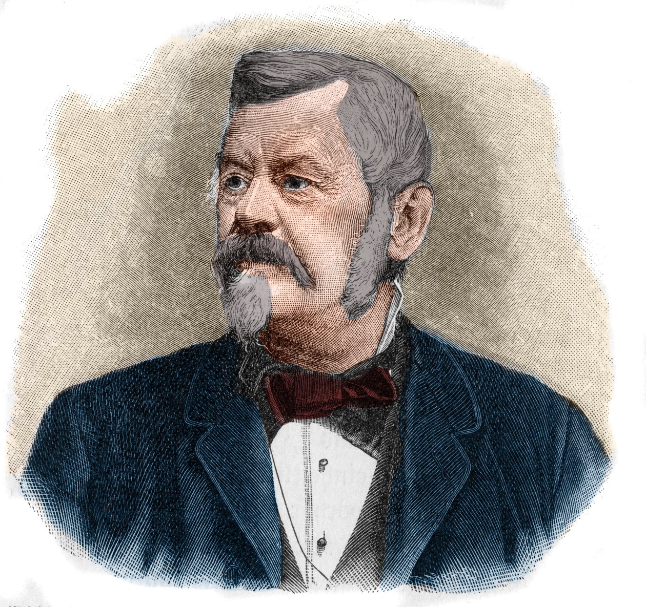 Portrait of Wilhelm Jordan (1842-1899) German geodesist. by Unknown artist