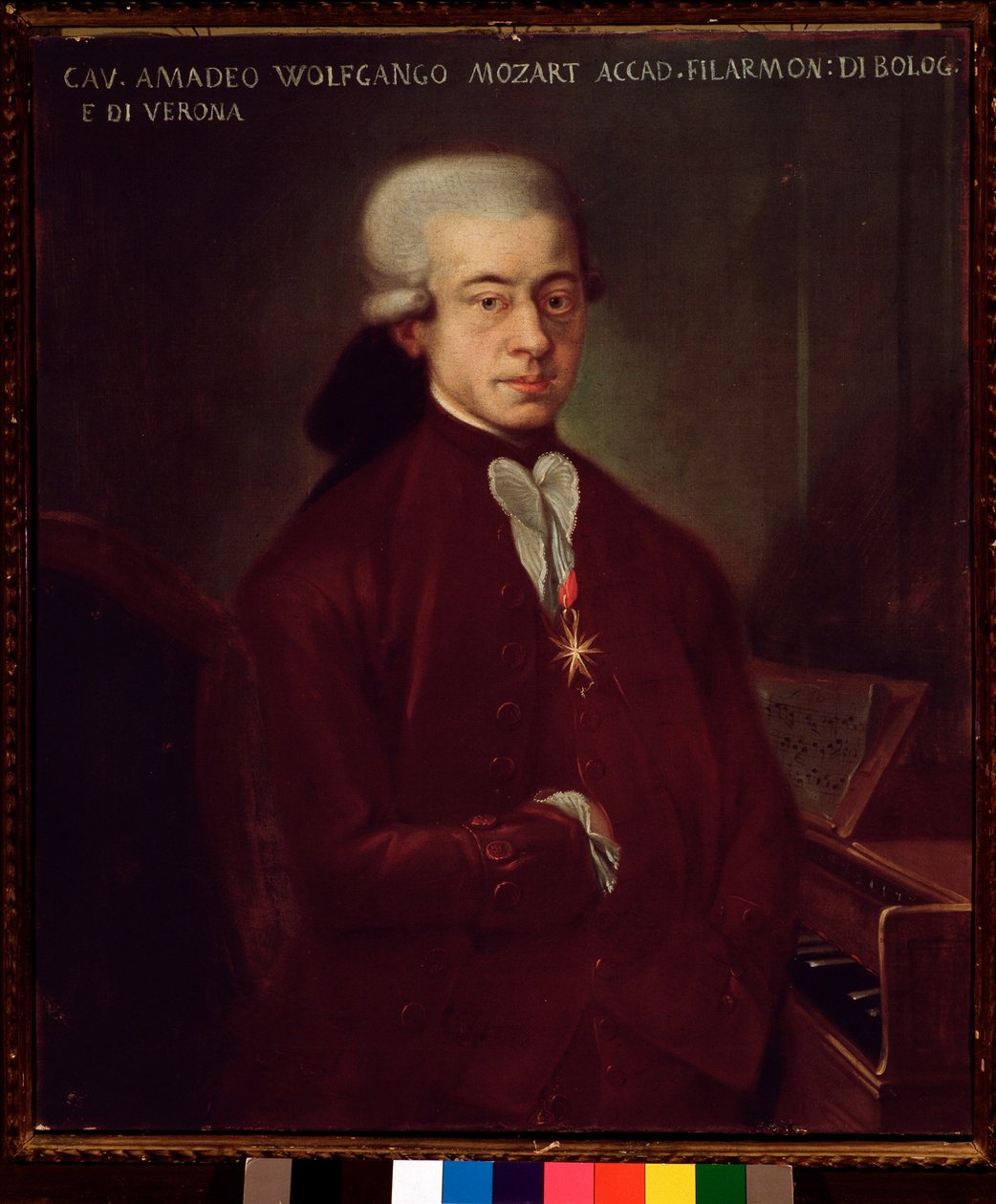 Portrait of Wolfgang Amadeus Mozart at 21 by Unknown artist
