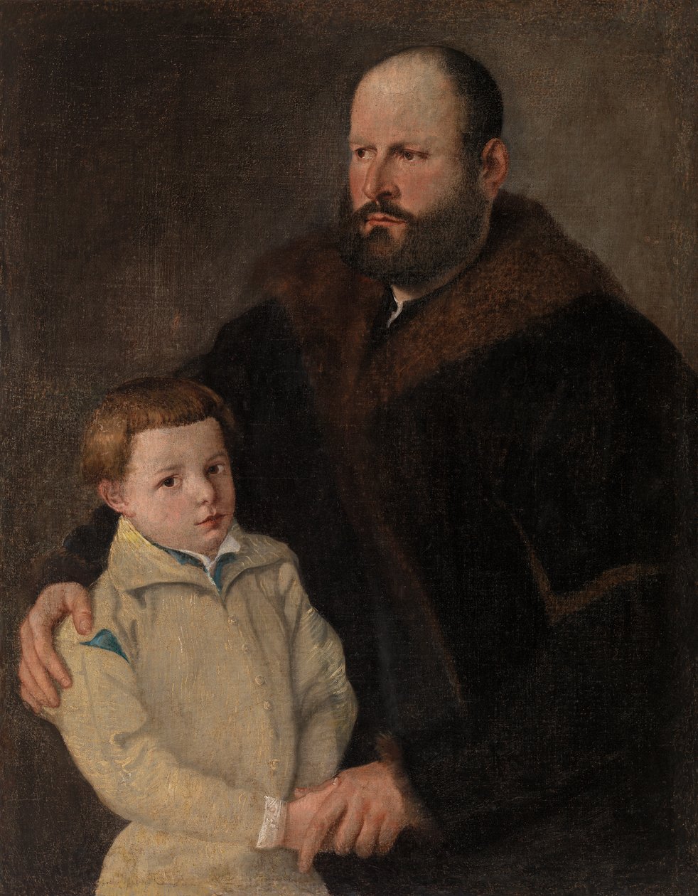 Portrait of a Gentleman and Son by Unknown artist