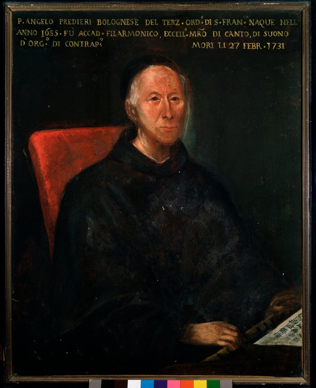 Portrait of father Angelo Tommaso Predieri by Unknown artist