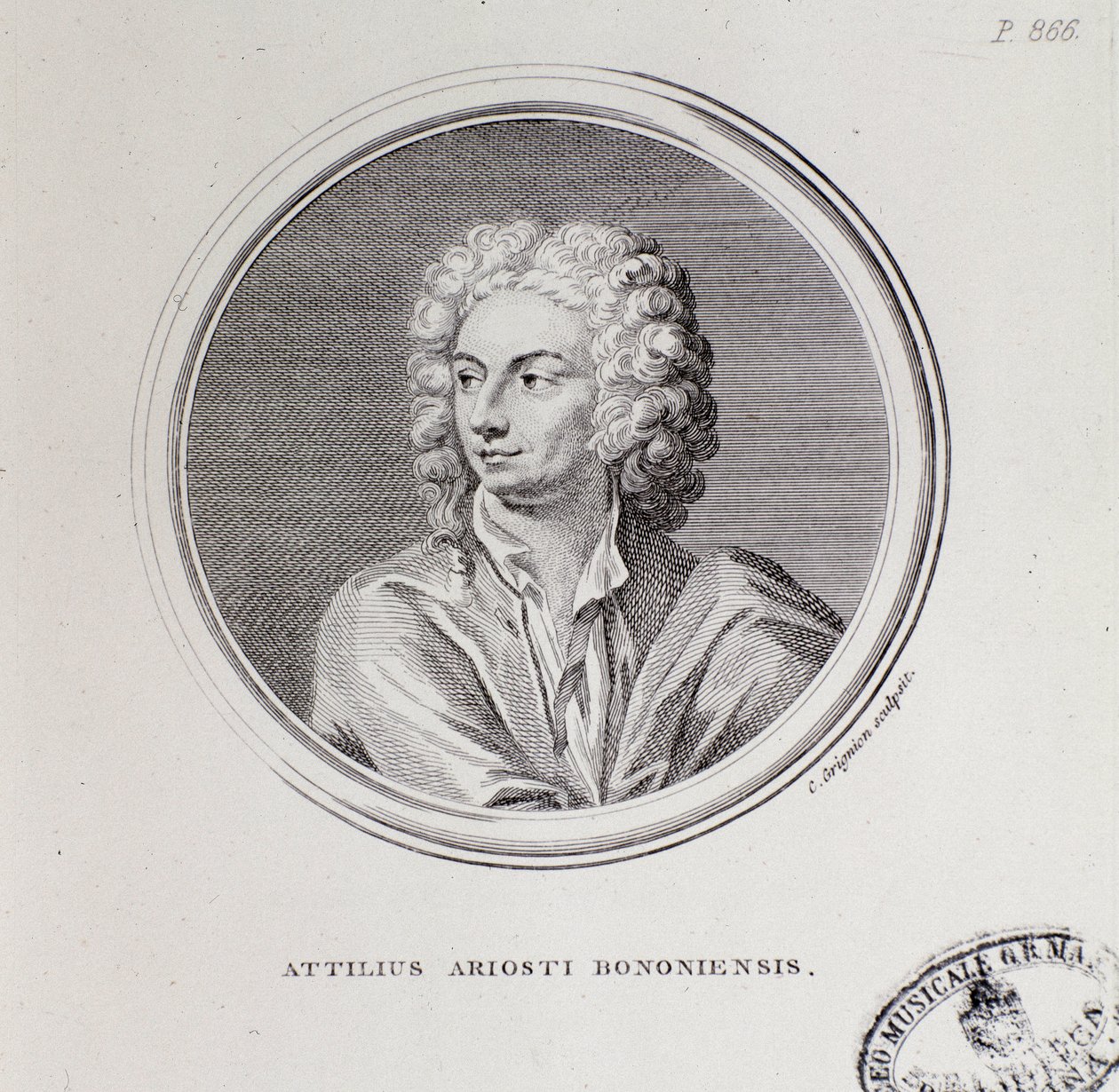 Portrait of Italian Composer Attilius Ariosti by Unknown artist
