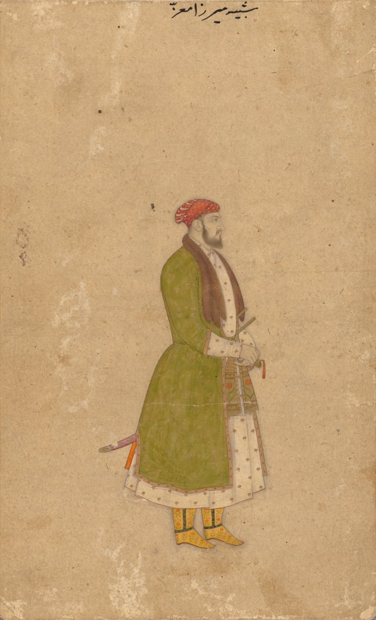 Portrait of the Courtier Mirza Muizz by Unknown artist