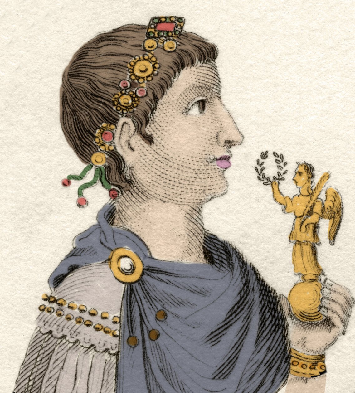 Portrait of the Eastern Roman Emperor Flavius Arcadius (377-408) by Unknown artist