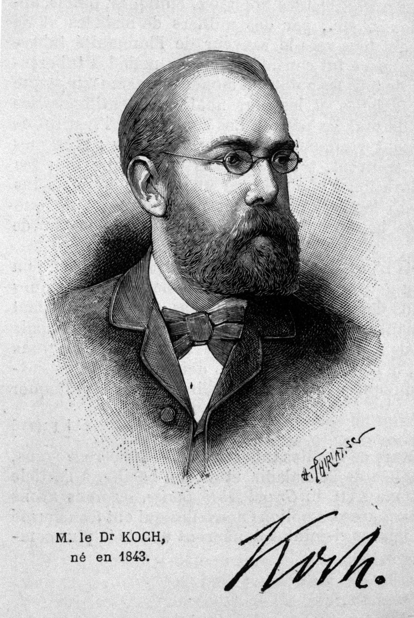 Portrait of the German Doctor Robert Koch (1843-1910) by Unknown artist