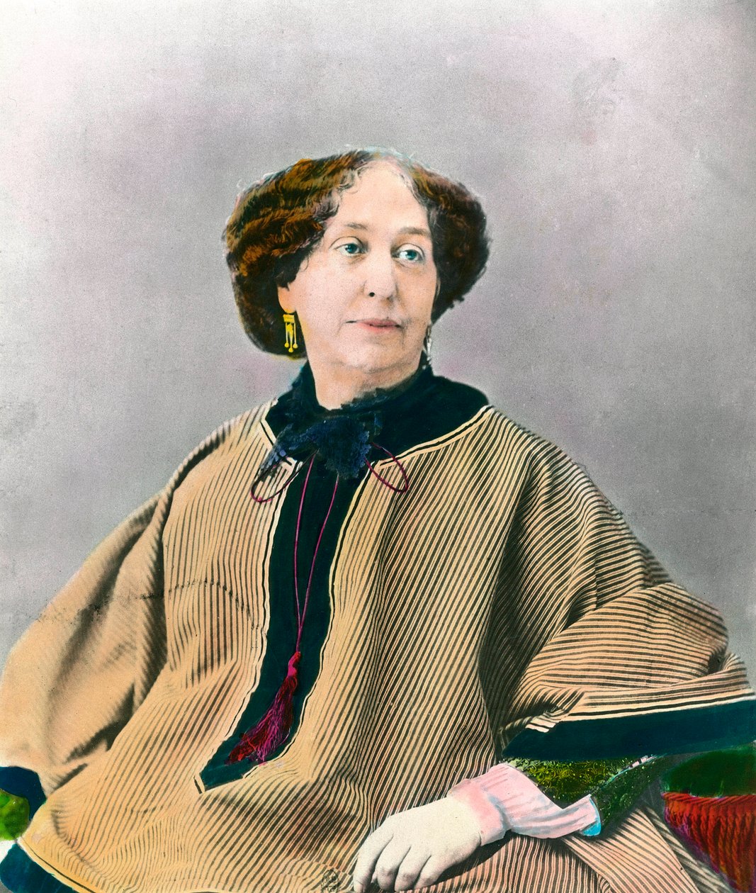 Portrait of the Writer George Sand (1804-1876) Aurore Dupin, Baroness Dudevant by Unknown artist