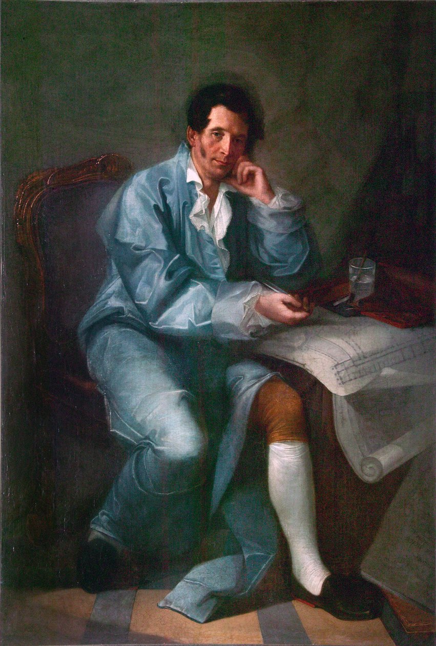 Portrait of the Architect Jean-Baptiste Vallin de la Mothe by Unknown artist