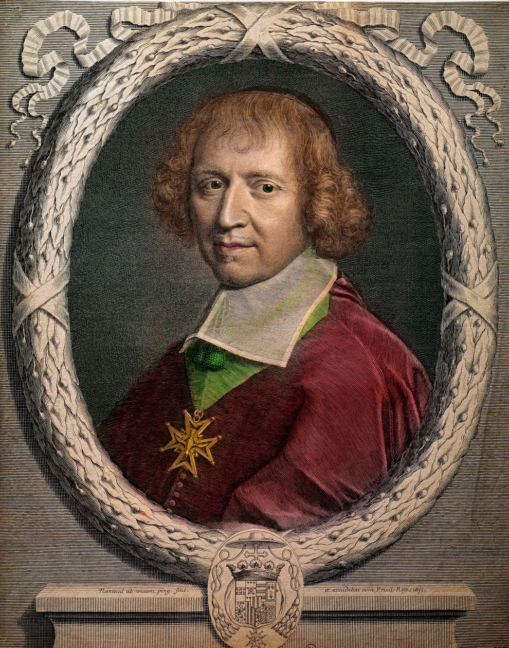 Portrait of the Churchman Francois de Harlay, Abbe of Jumieges (1625-1695). Engraving of the 17th Century. Paris, Musee Carnavalet by Unknown artist