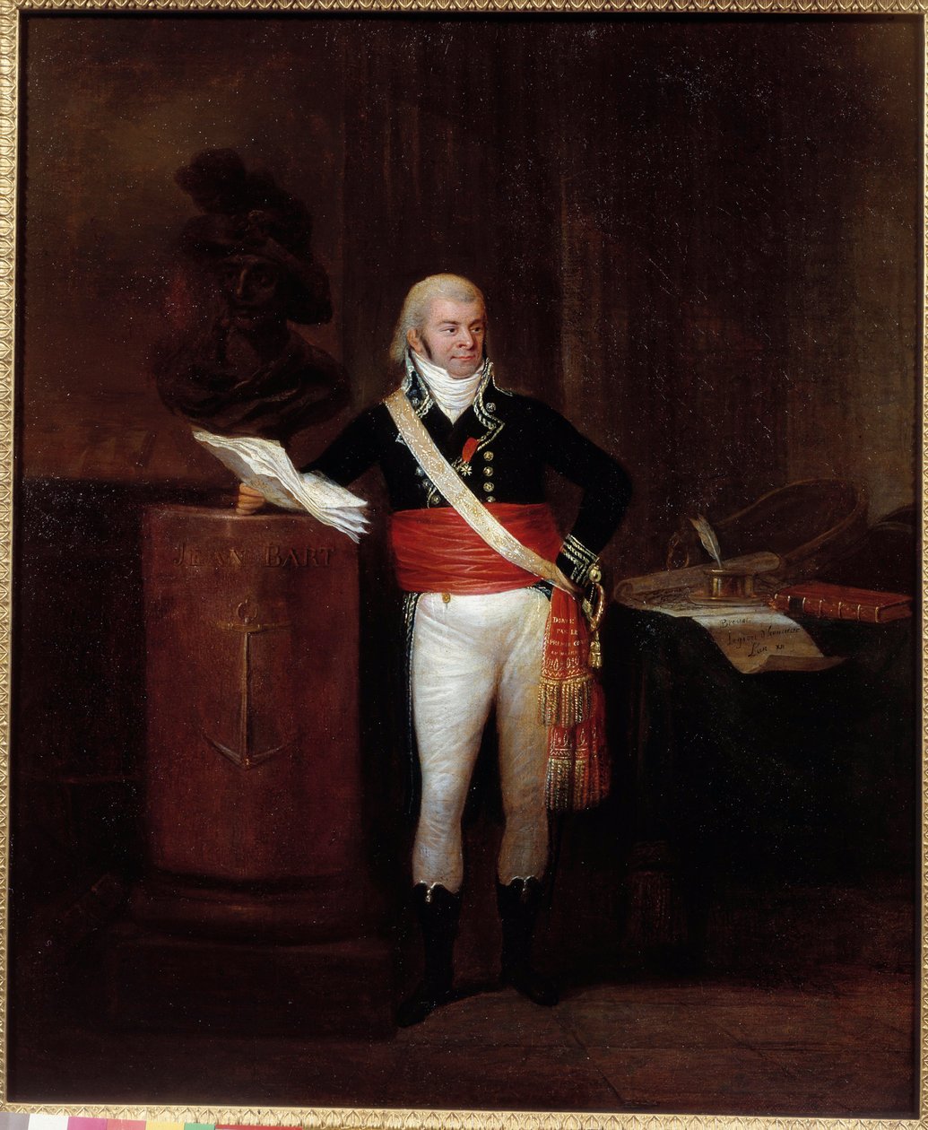 Portrait of the citizen Emmery, mayor of Dunkirk, supporting the bust of Jean Bart by Unknown artist
