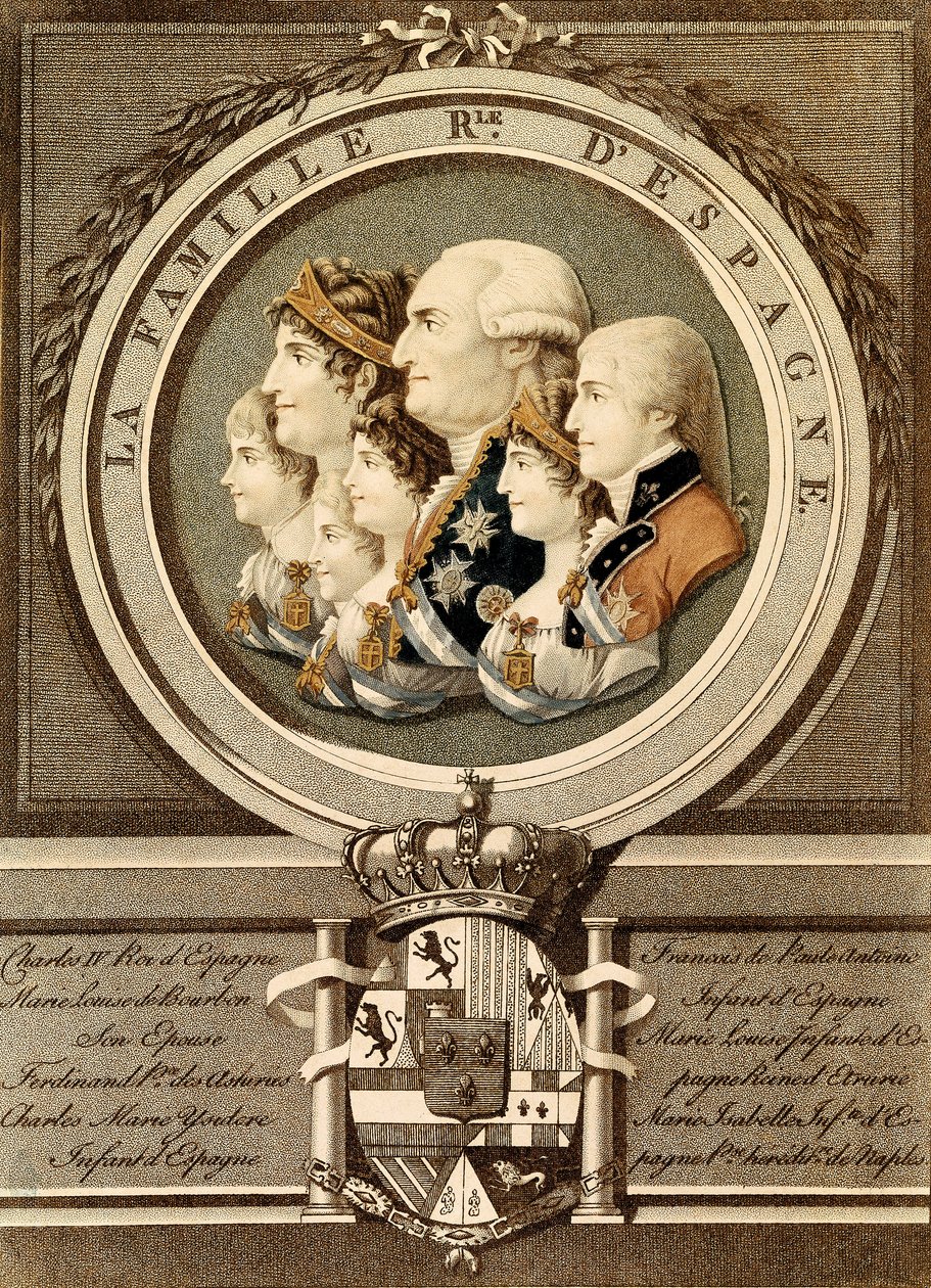 Portrait of the royal family of Spain: King Carlos IV by Unknown artist