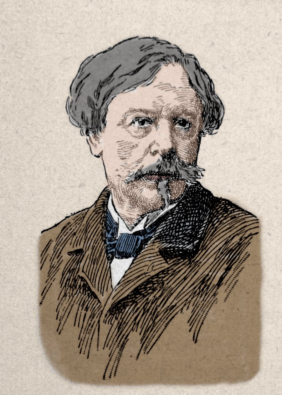 Portrait of the writer Edmond de Goncourt (1822-1896) 19th century by Unknown artist