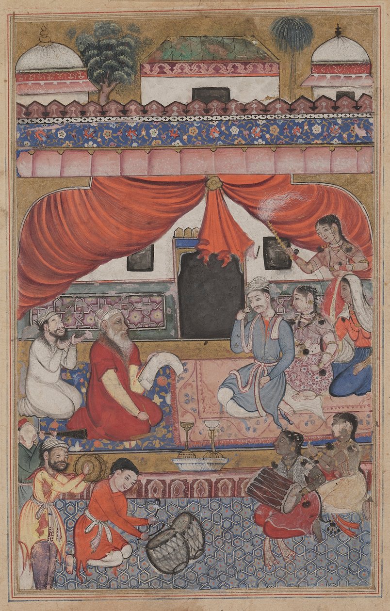 Preparation for the marriage of Mahmuda to the Young Vizier, from a Tuti-nama (Tales of a Parrot): Thirty-third Night by Unknown artist