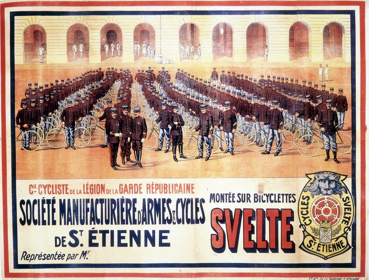 Presentation of the cycling company of the Legion of the Republican Guard: Société manufacturière d
