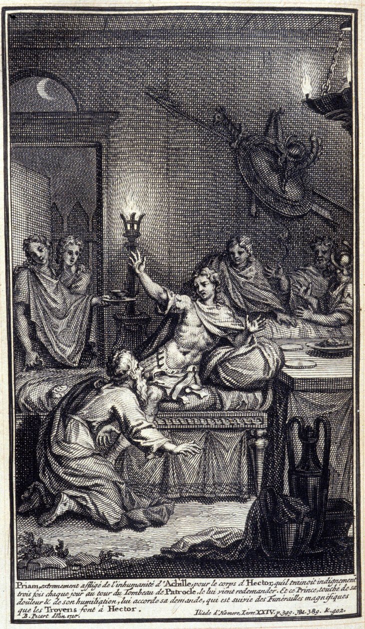 Priam, Extremely Afflicted by the Inhumanity of Achilles, Comes to Ask for Hector