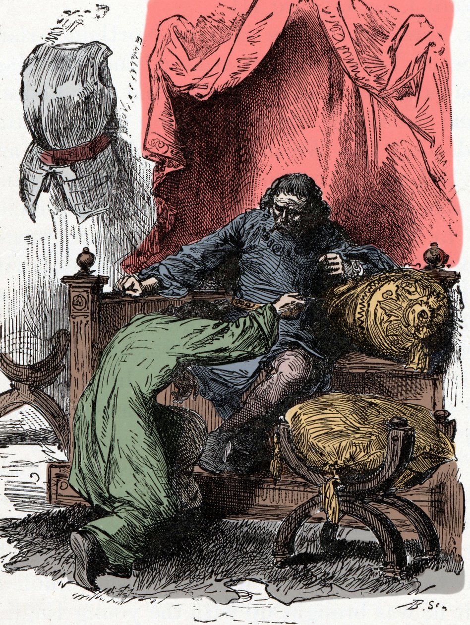 Prince Henry offers his life when his father doubts his loyalty upon returning the crown - Prince Henry (also known as Bolingbroke, Henry IV of England) by Unknown artist