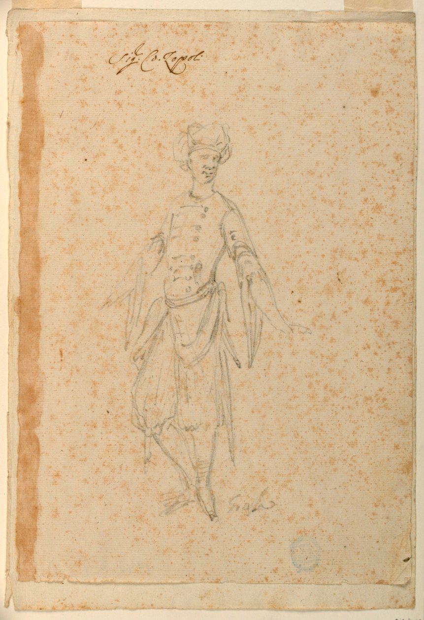 Project for a Ballet Costume of an Oriental Jester by Unknown artist